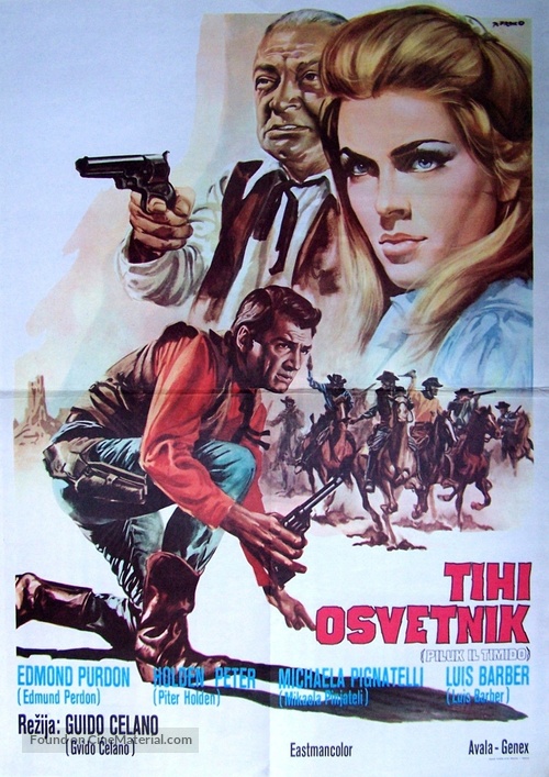 Giur&ograve;... e li uccise ad uno ad uno... Piluk il timido - Yugoslav Movie Poster