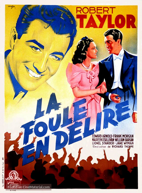 The Crowd Roars - French Movie Poster