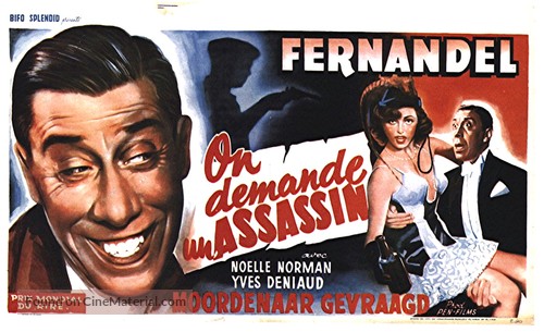 On demande un assassin - Belgian Movie Poster