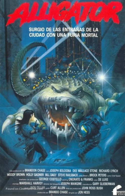 Alligator II: The Mutation - Spanish VHS movie cover