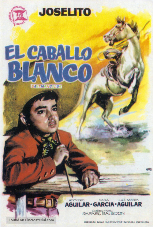 El caballo blanco - Spanish Movie Poster