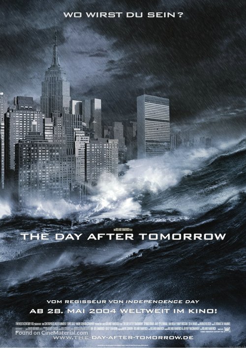 The Day After Tomorrow - German Movie Poster