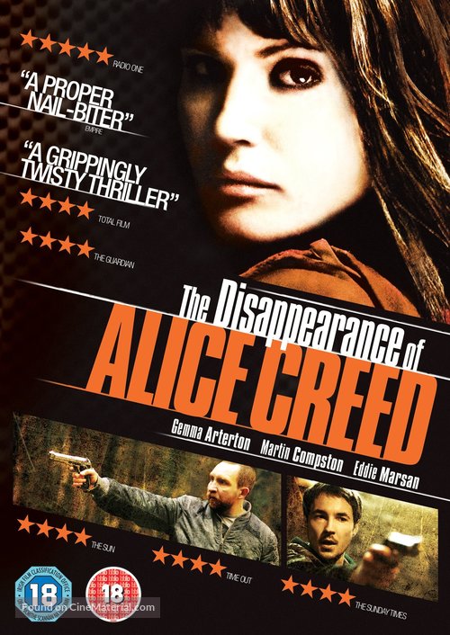 The Disappearance of Alice Creed - British Movie Cover