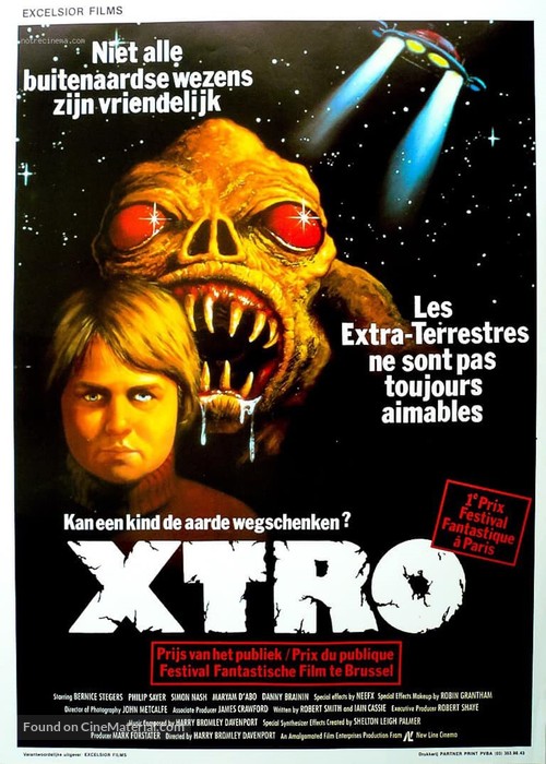 Xtro - Belgian Movie Poster