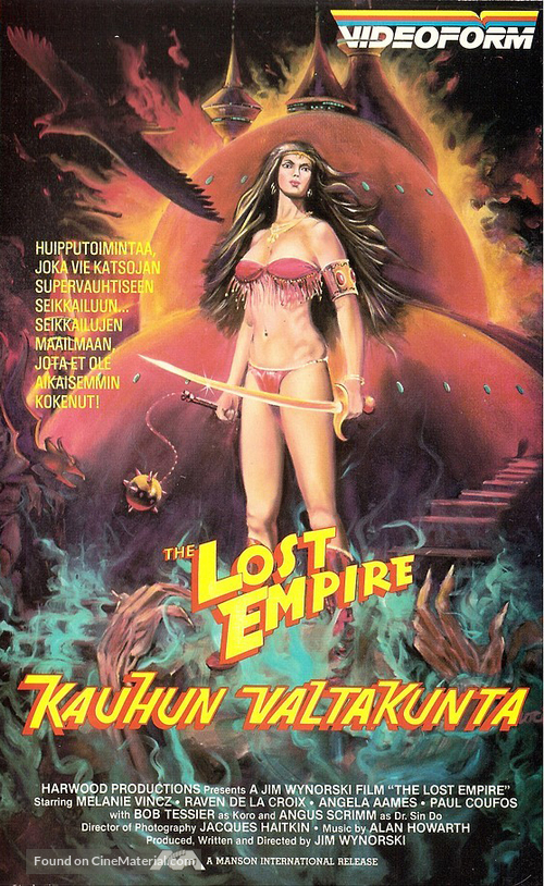 The Lost Empire - Finnish VHS movie cover