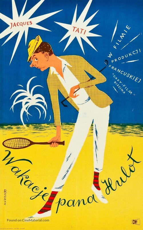 Les vacances de Monsieur Hulot - Polish Movie Poster