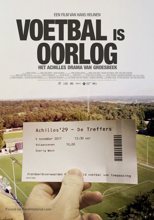 Soccer Is War - Dutch Movie Poster