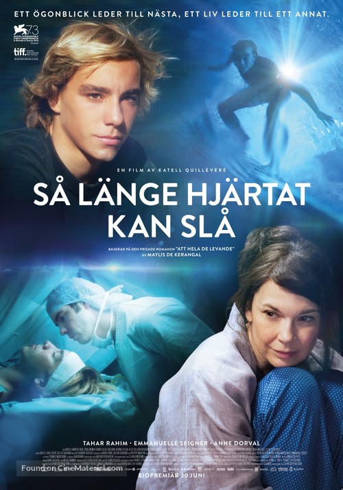 R&eacute;parer les vivants - Swedish Movie Poster