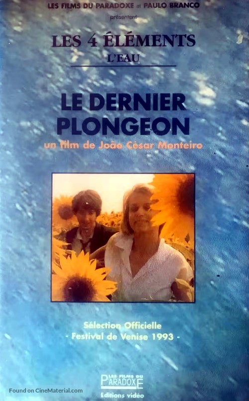 O &Uacute;ltimo Mergulho - French VHS movie cover