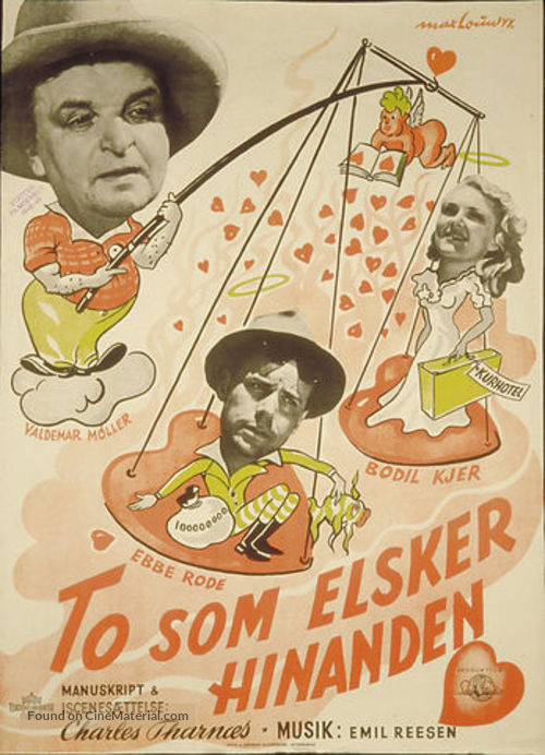 To som elsker hinanden - Danish Movie Poster