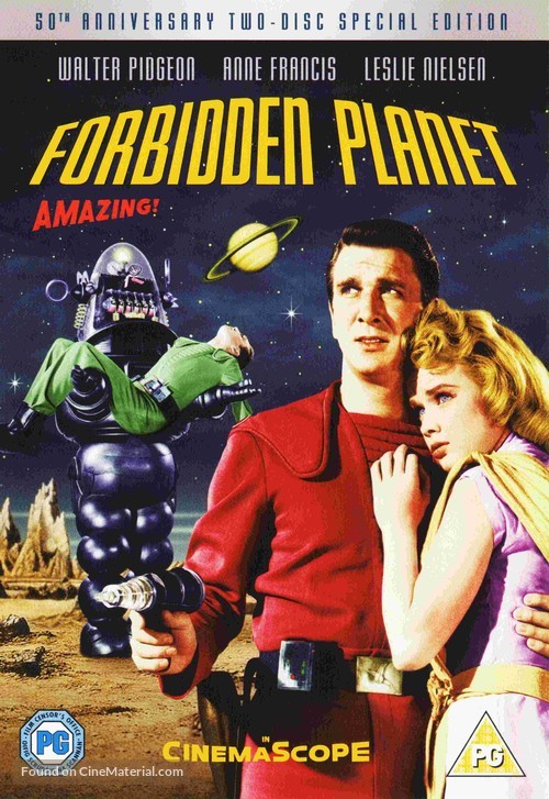 Forbidden Planet - British DVD movie cover