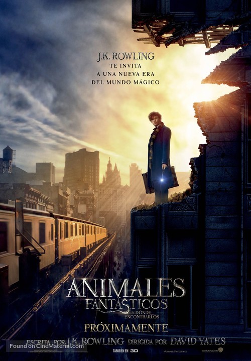 Fantastic Beasts and Where to Find Them - Spanish Movie Poster