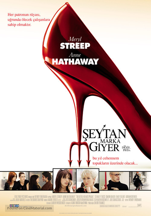 The Devil Wears Prada (2006) Turkish movie poster
