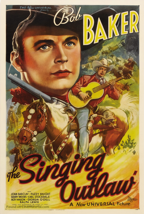 The Singing Outlaw - Movie Poster