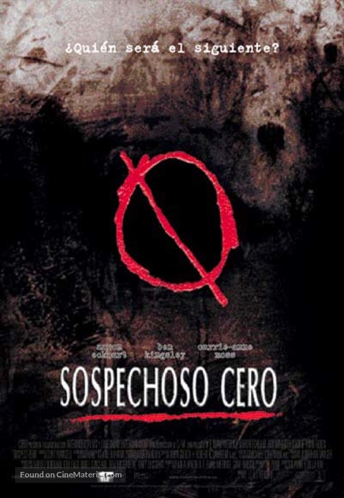 Suspect Zero - Spanish Movie Poster