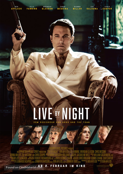 Live by Night - German Movie Poster