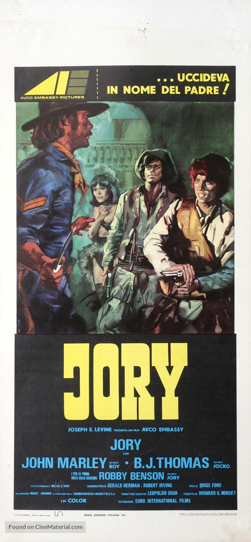 Jory - Italian Movie Poster