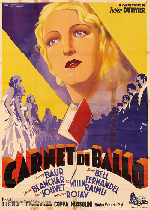 Un carnet de bal - Italian Movie Poster
