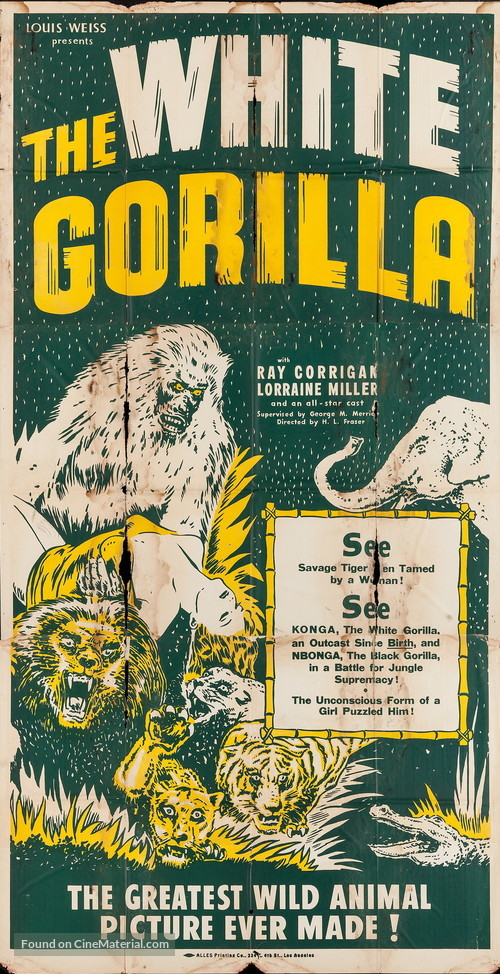 The White Gorilla - Movie Poster