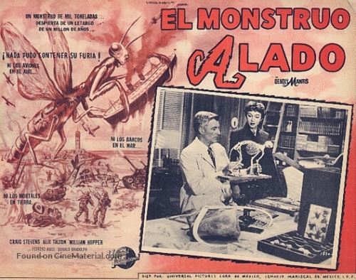 The Deadly Mantis - Mexican Movie Poster