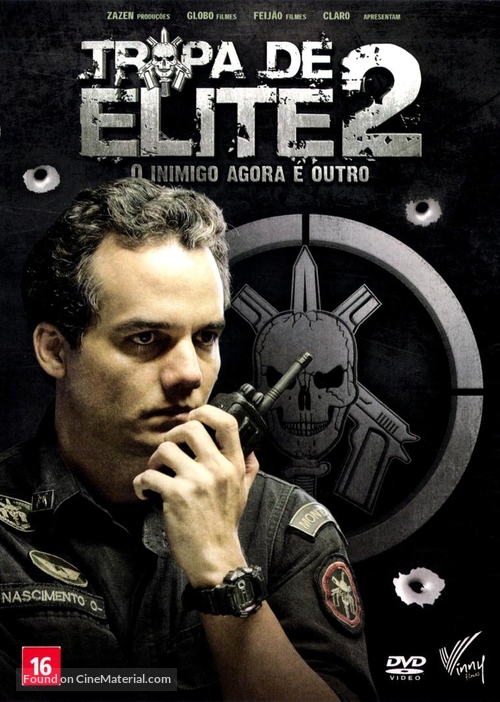Tropa de Elite 2 - O Inimigo Agora &Eacute; Outro - Brazilian DVD movie cover