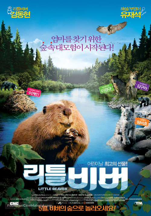 M&egrave;che Blanche, les aventures du petit castor - South Korean Movie Poster