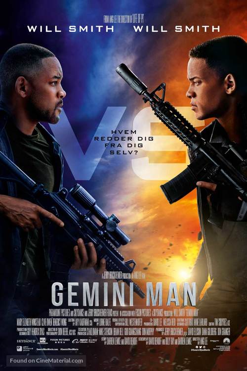 Gemini Man - Danish Movie Poster