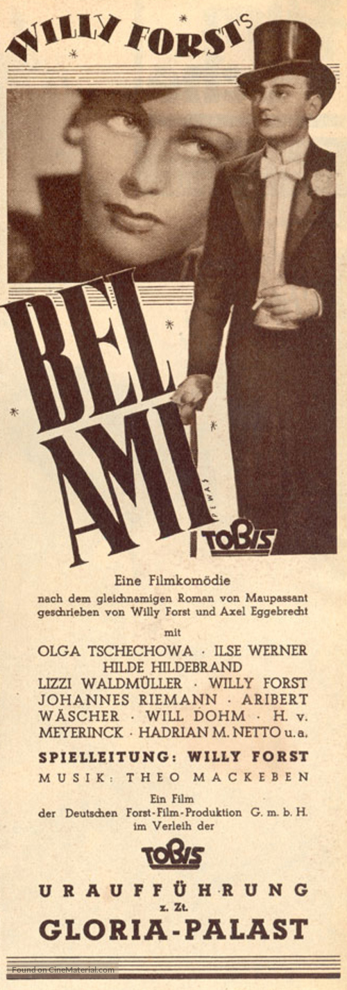 Bel Ami - German poster