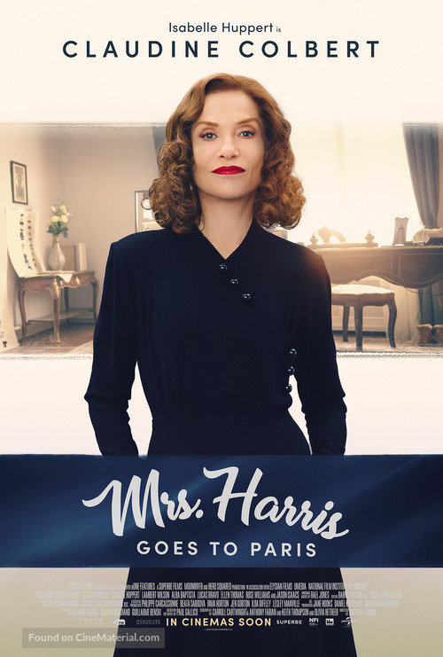 Mrs. Harris Goes to Paris - British Movie Poster