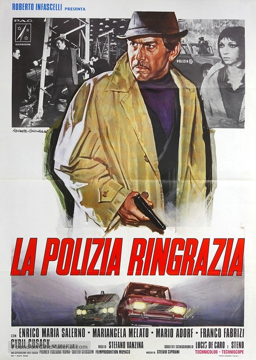 La polizia ringrazia - Italian Movie Poster