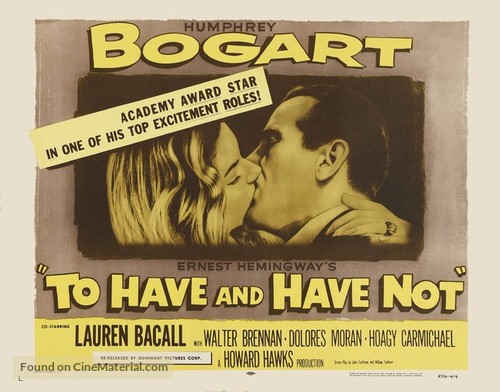 To Have and Have Not - Movie Poster