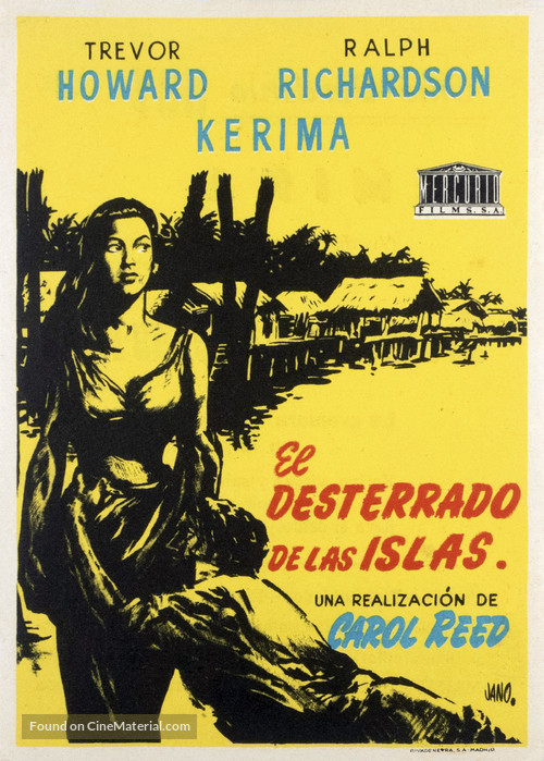 Outcast of the Islands - Spanish Movie Poster