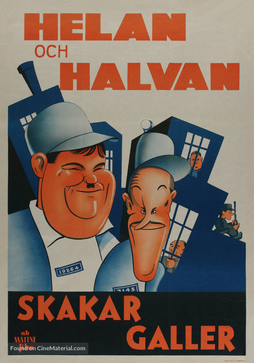 Pardon Us - Swedish Movie Poster