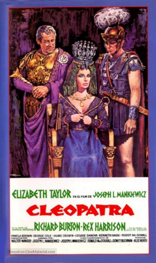 Cleopatra - Spanish VHS movie cover