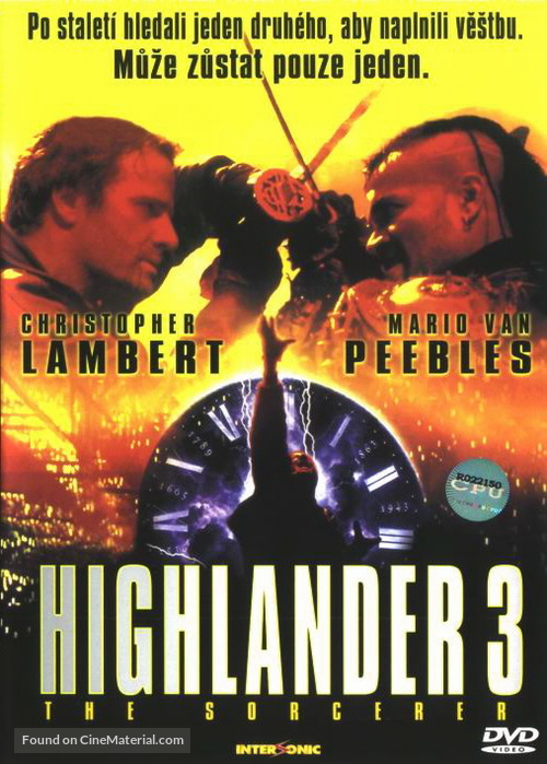 Highlander III: The Sorcerer - Czech DVD movie cover