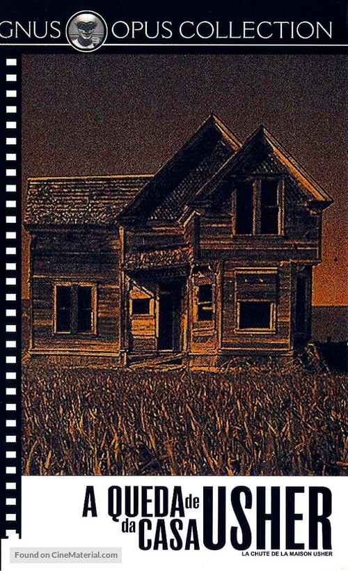 La chute de la maison Usher - Brazilian VHS movie cover