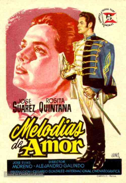 Tres melod&iacute;as de amor - Spanish Movie Poster