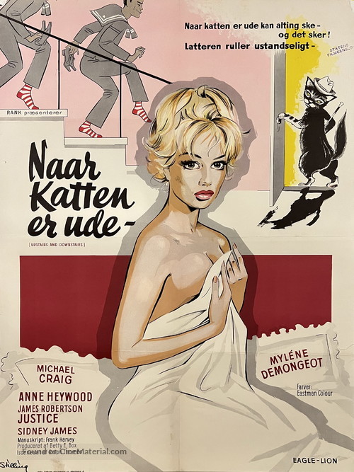 Upstairs and Downstairs - Danish Movie Poster