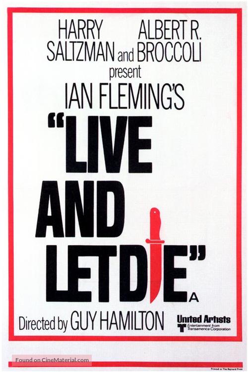 Live And Let Die - Movie Poster