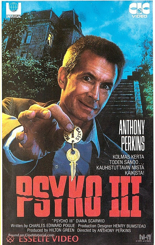 Psycho III - Finnish VHS movie cover
