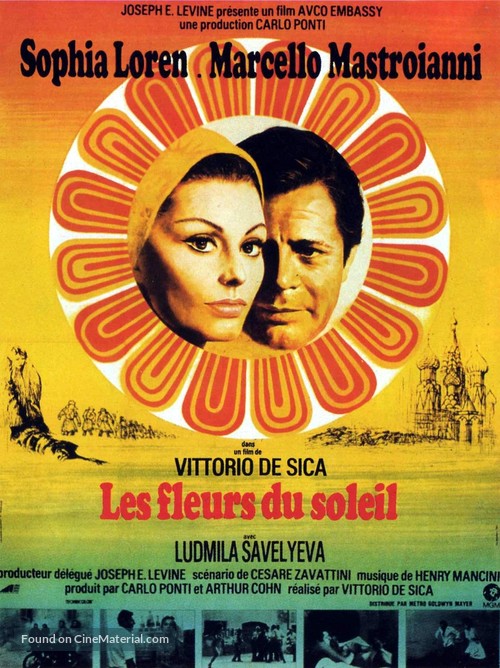 I girasoli (1970) French movie poster