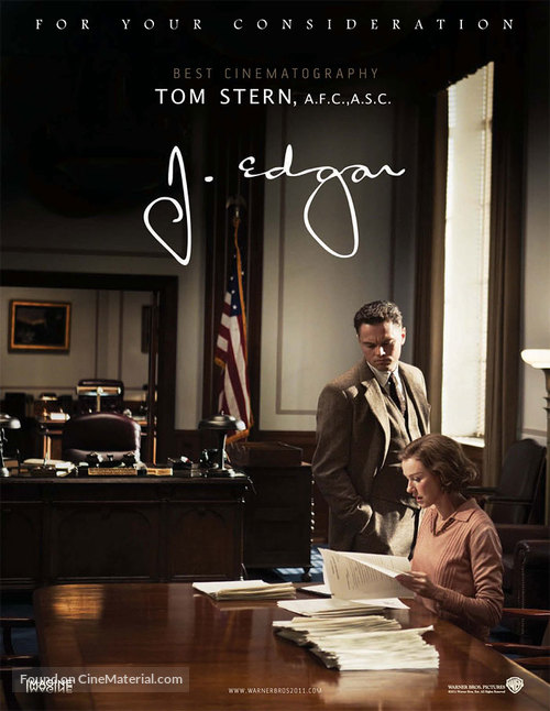 J. Edgar - For your consideration movie poster