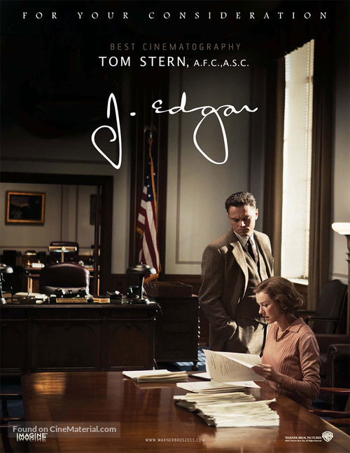 J. Edgar - For your consideration movie poster