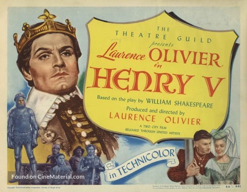 The Chronicle History of King Henry the Fifth with His Battell Fought at Agincourt in France - Movie Poster