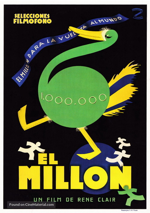 Million, Le - Spanish Movie Poster