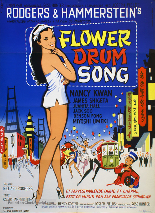 Flower Drum Song - Danish Movie Poster