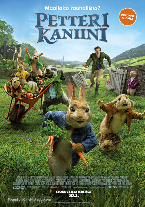 Peter Rabbit - Finnish Movie Poster