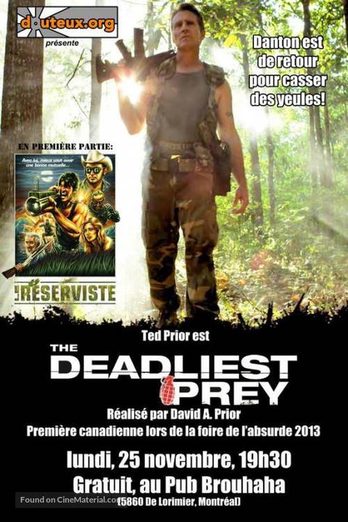 Deadliest Prey - Canadian Movie Poster
