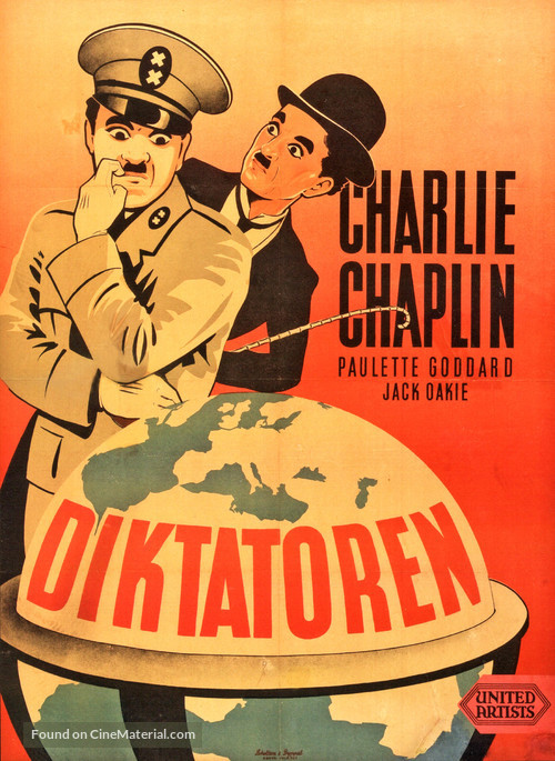 The Great Dictator - Danish Movie Poster