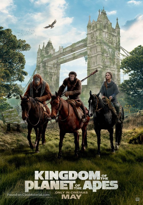 Kingdom of the Planet of the Apes - British Movie Poster